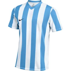 Nike Striped Division V Voetbalshirt Wit Lichtblauw