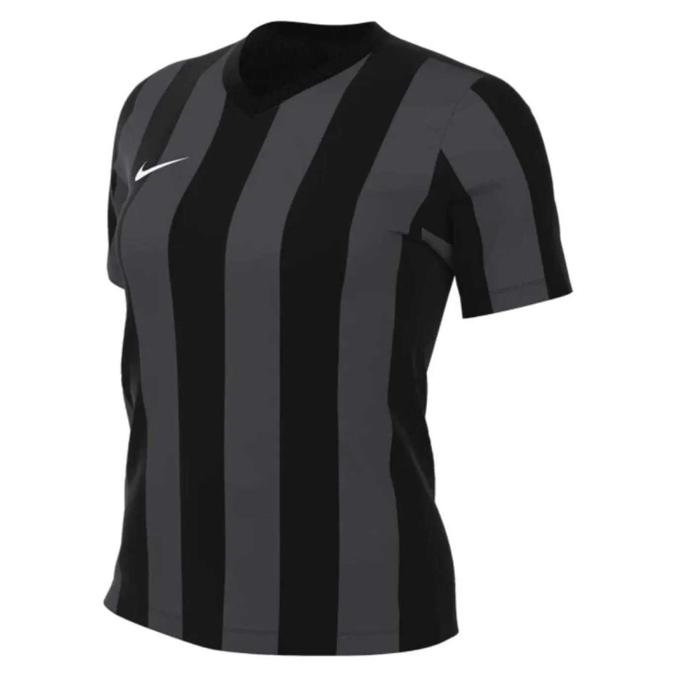 Nike Striped Division V Voetbalshirt Dames Zwart Donkergrijs