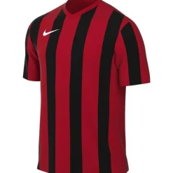 Nike Striped Division V Voetbalshirt Kids Rood Zwart