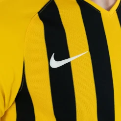 Nike Stripe Division III Voetbalshirt Lange Mouwen Geel Zwart