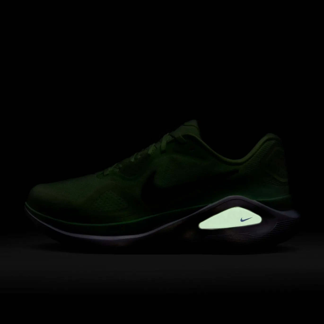 Nike Structure 26 Hardloopschoenen Lime Groen Felgroen Blauw Zwart