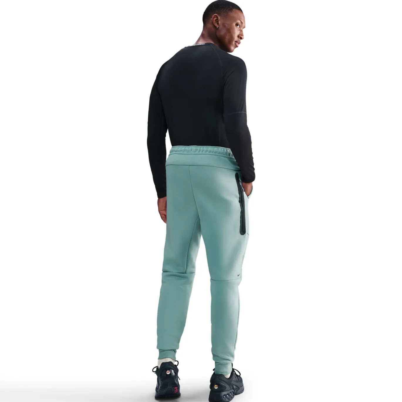 Nike Tech Fleece Sportswear Joggingbroek Turquoise Zwart