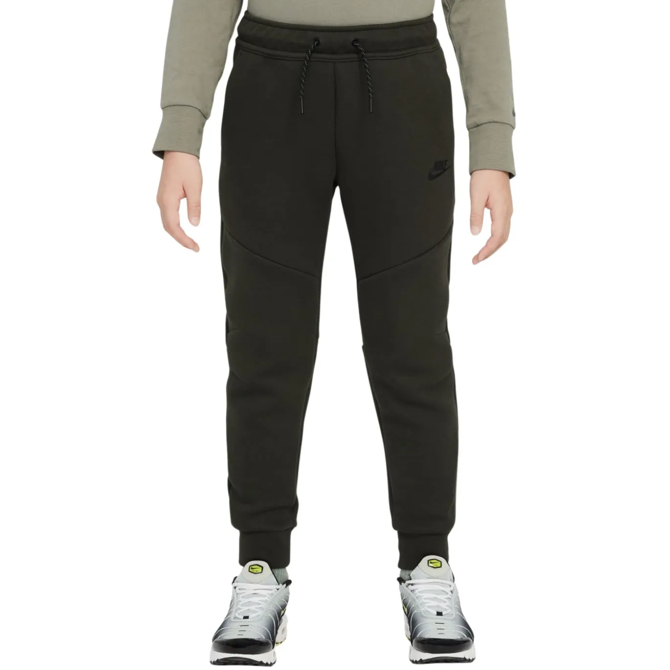 Nike Tech Fleece Sportswear Joggingbroek Kids Donkergroen Zwart