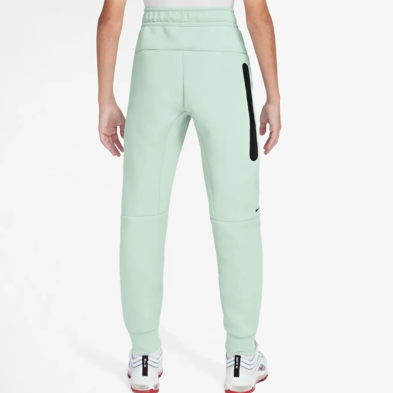 Nike Tech Fleece Sportswear Joggingbroek Kids Lichtgroen Zwart