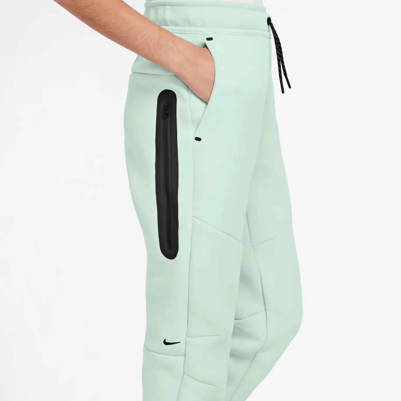 Nike Tech Fleece Sportswear Joggingbroek Kids Lichtgroen Zwart