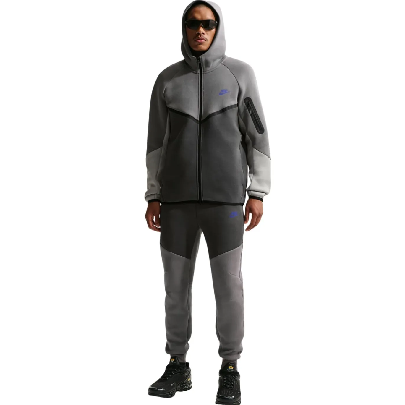 Nike Tech Fleece Sportswear Joggingbroek Donkergrijs Lichtgrijs Donkerblauw
