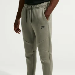 Nike Tech Fleece Sportswear Joggingbroek Grijsgroen Lichtgrijs Zwart