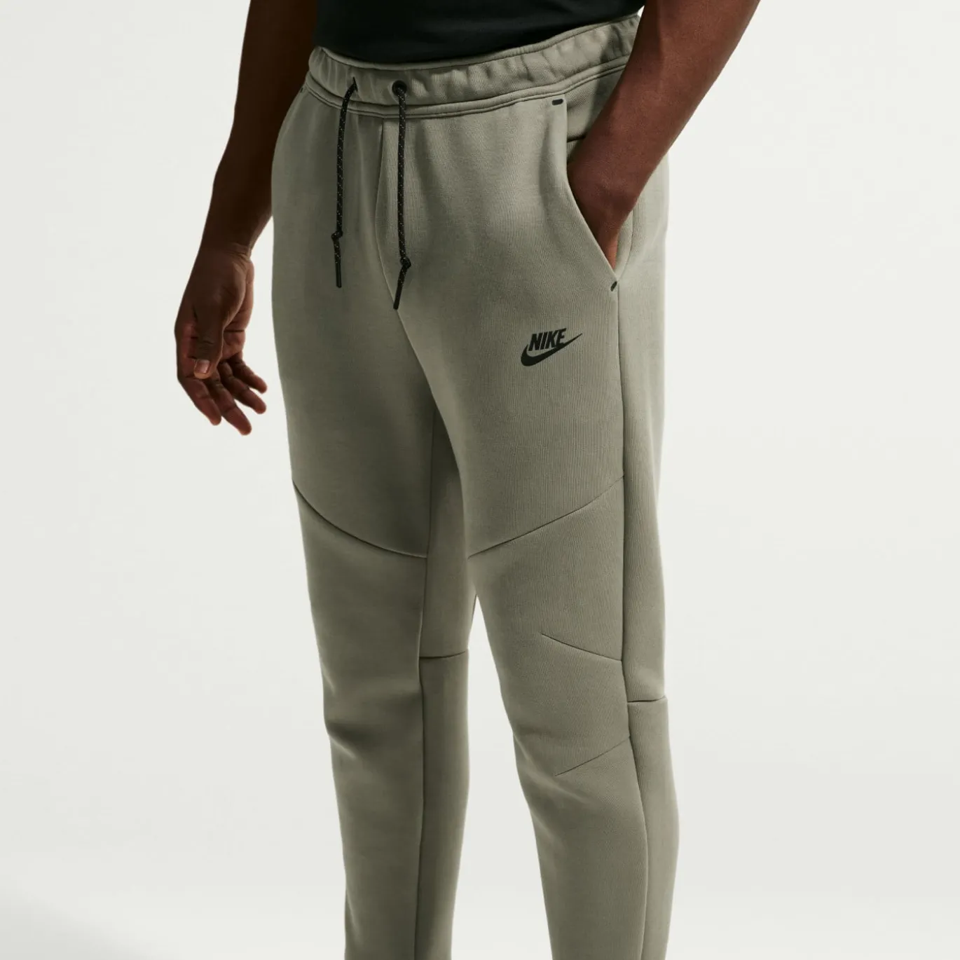 Nike Tech Fleece Sportswear Joggingbroek Grijsgroen Lichtgrijs Zwart