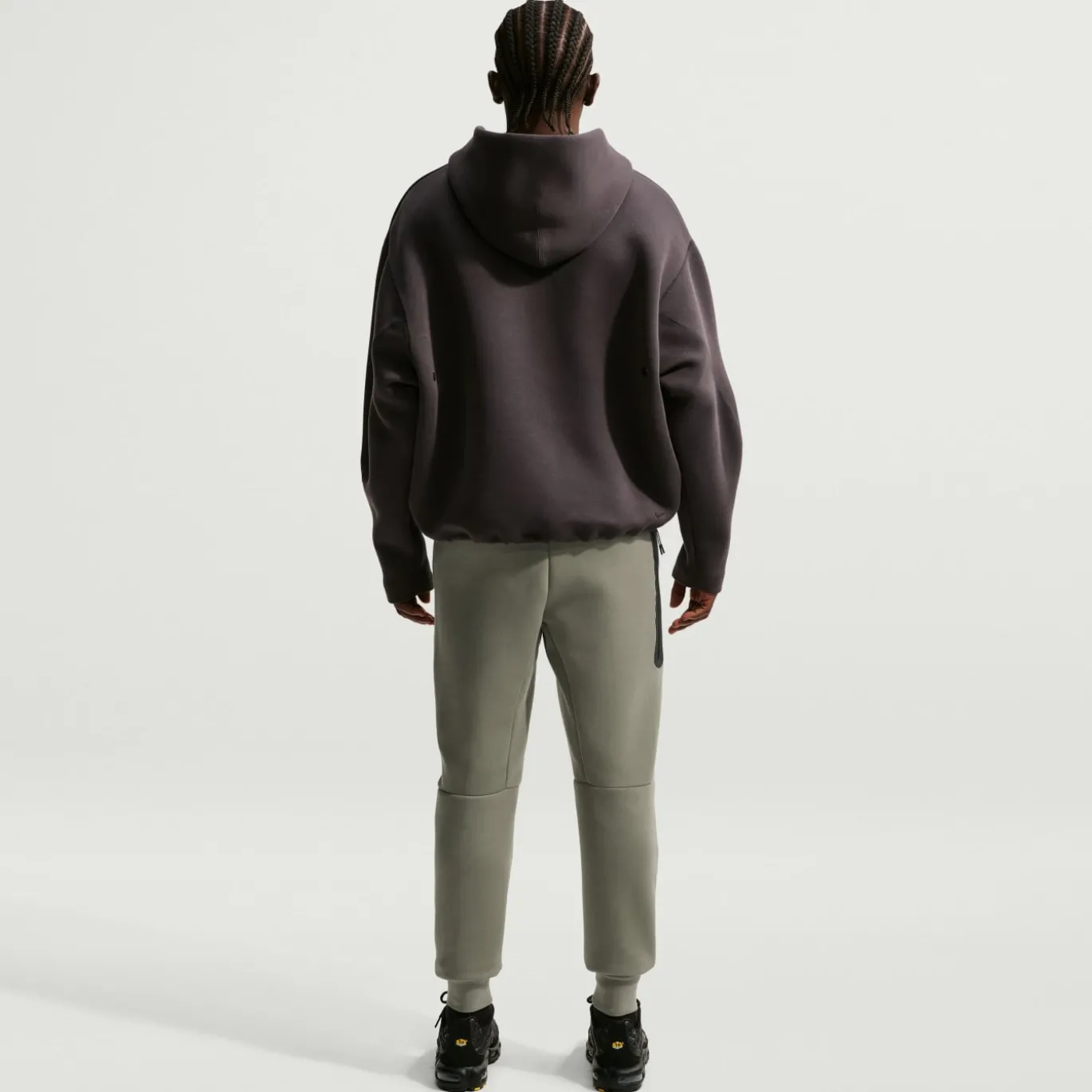 Nike Tech Fleece Sportswear Joggingbroek Grijsgroen Lichtgrijs Zwart