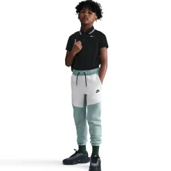 Nike Tech Fleece Sportswear Joggingbroek Kids Grijsgroen Wit Zwart