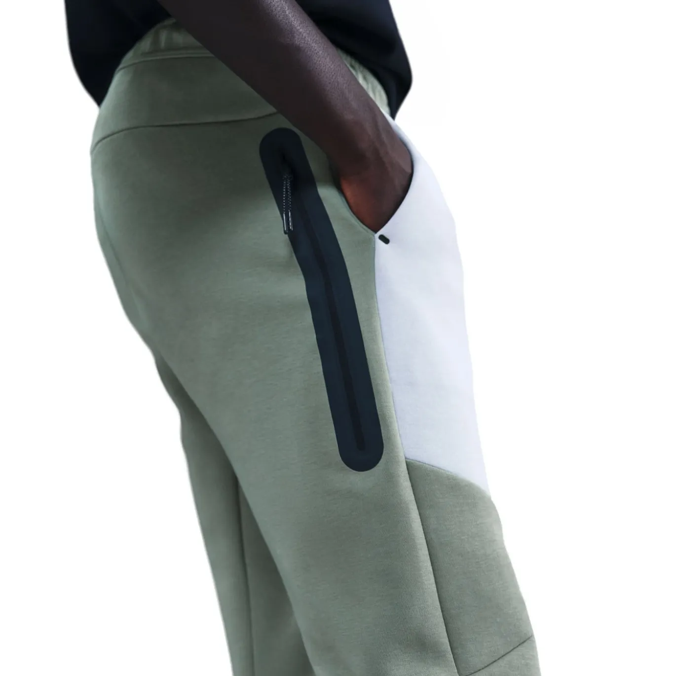 Nike Tech Fleece Sportswear Joggingbroek Donkergroen Beige