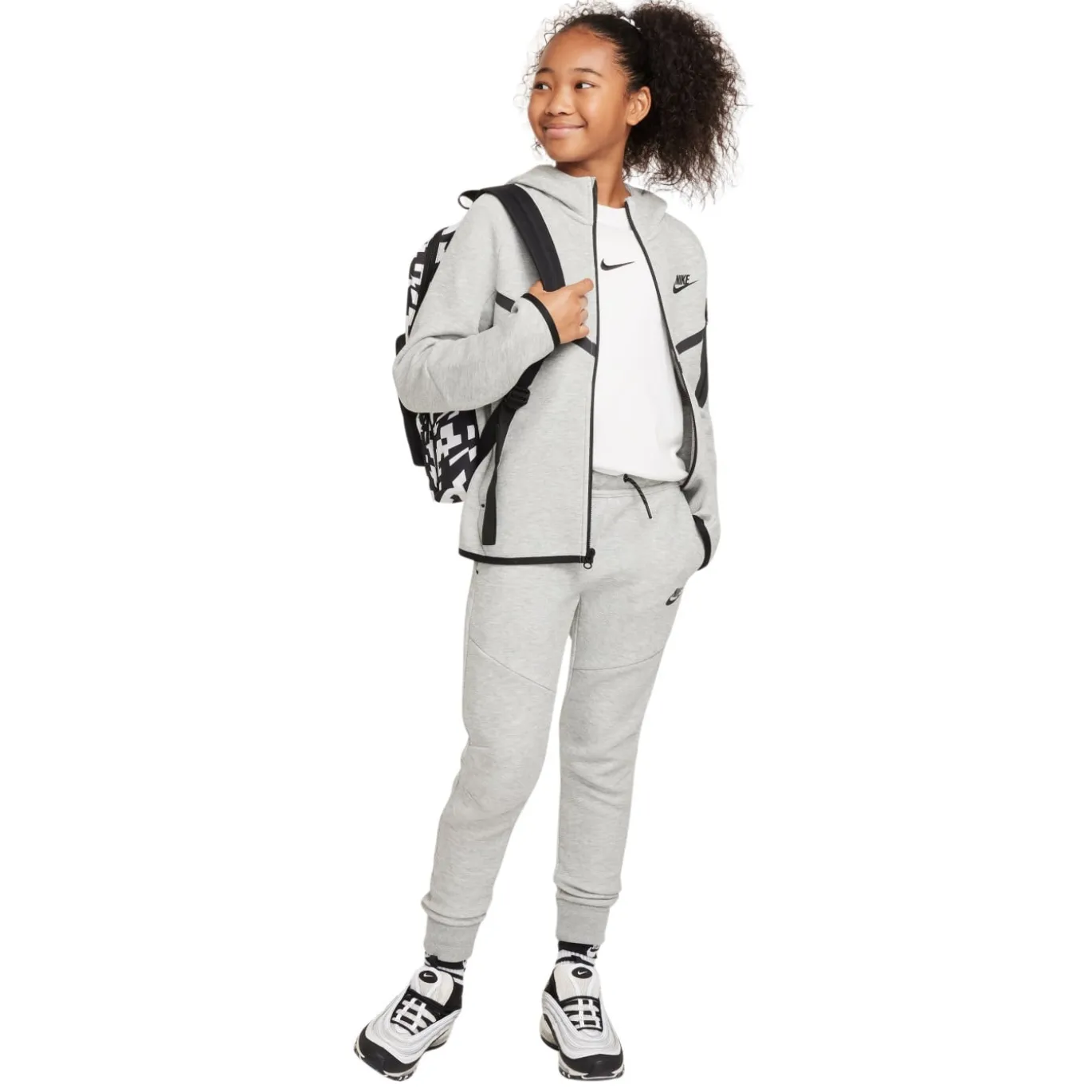 Nike Tech Fleece Sportswear Joggingbroek Kids Lichtgrijs Zwart