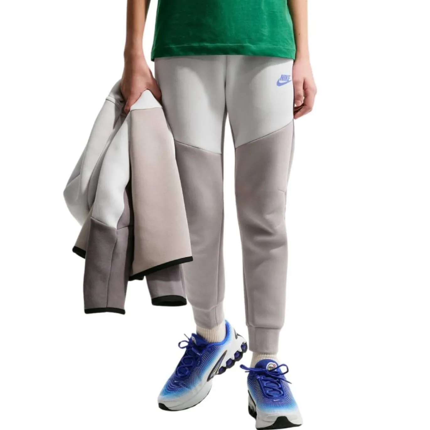 Nike Tech Fleece Sportswear Joggingbroek Kids Grijs Lichtgrijs Zwart