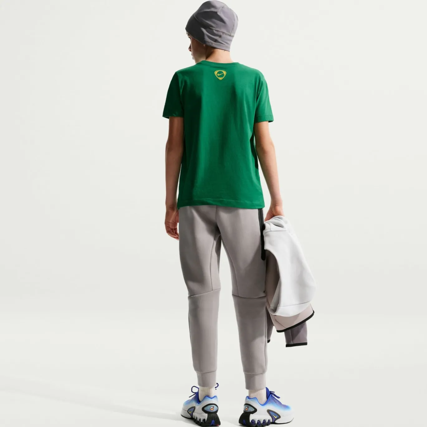 Nike Tech Fleece Sportswear Joggingbroek Kids Grijs Lichtgrijs Zwart
