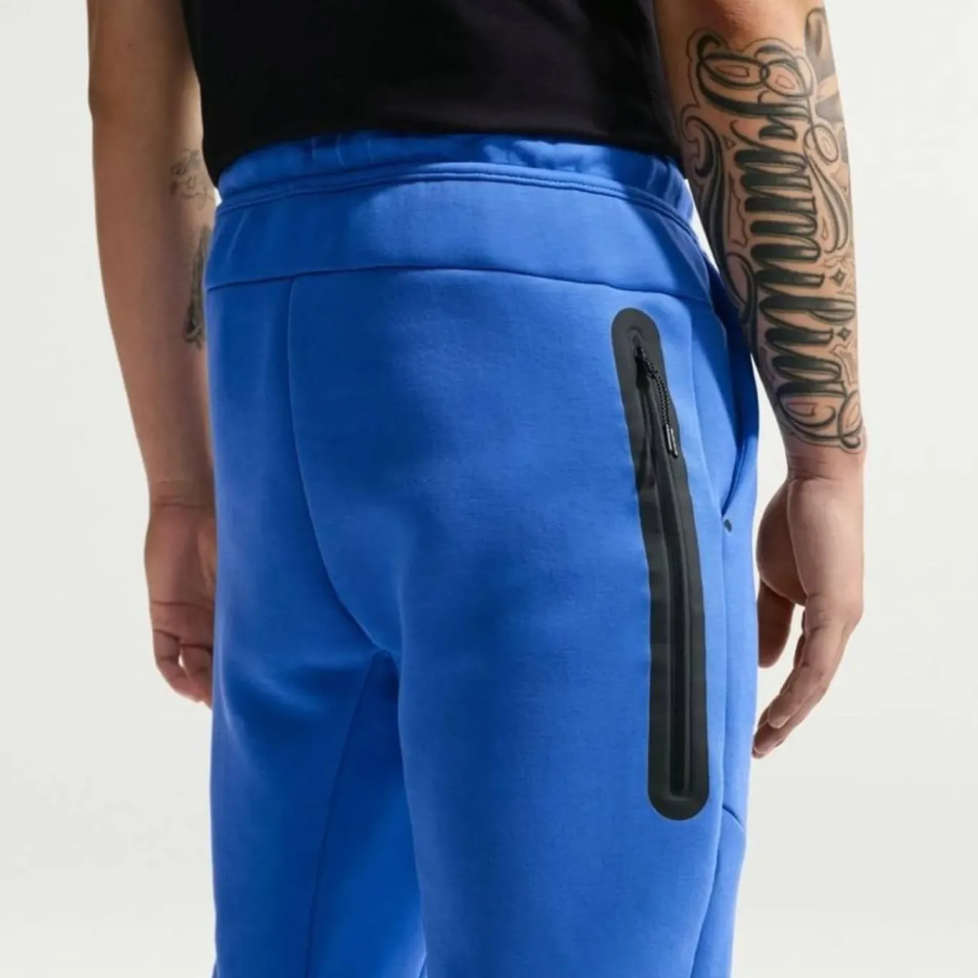 Nike Tech Fleece Sportswear Joggingbroek Blauw Zwart Wit