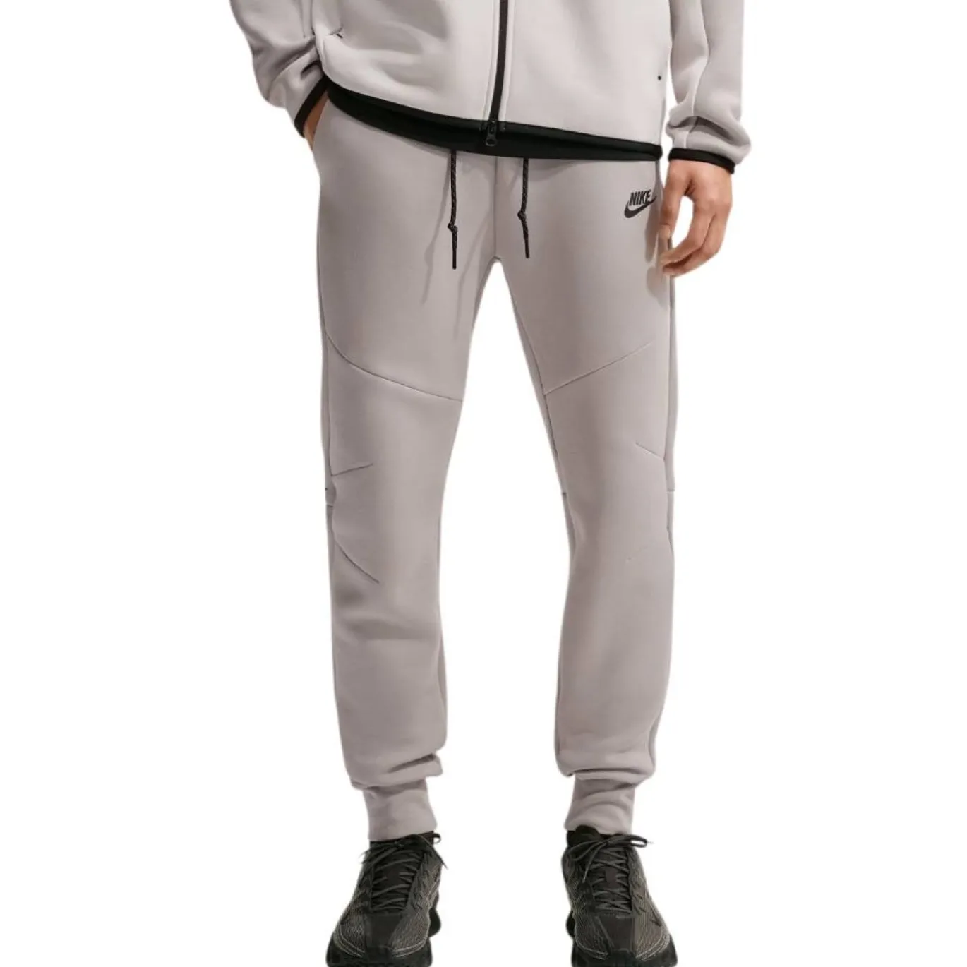 Nike Tech Fleece Sportswear Joggingbroek Lichtgrijs Beige Zwart