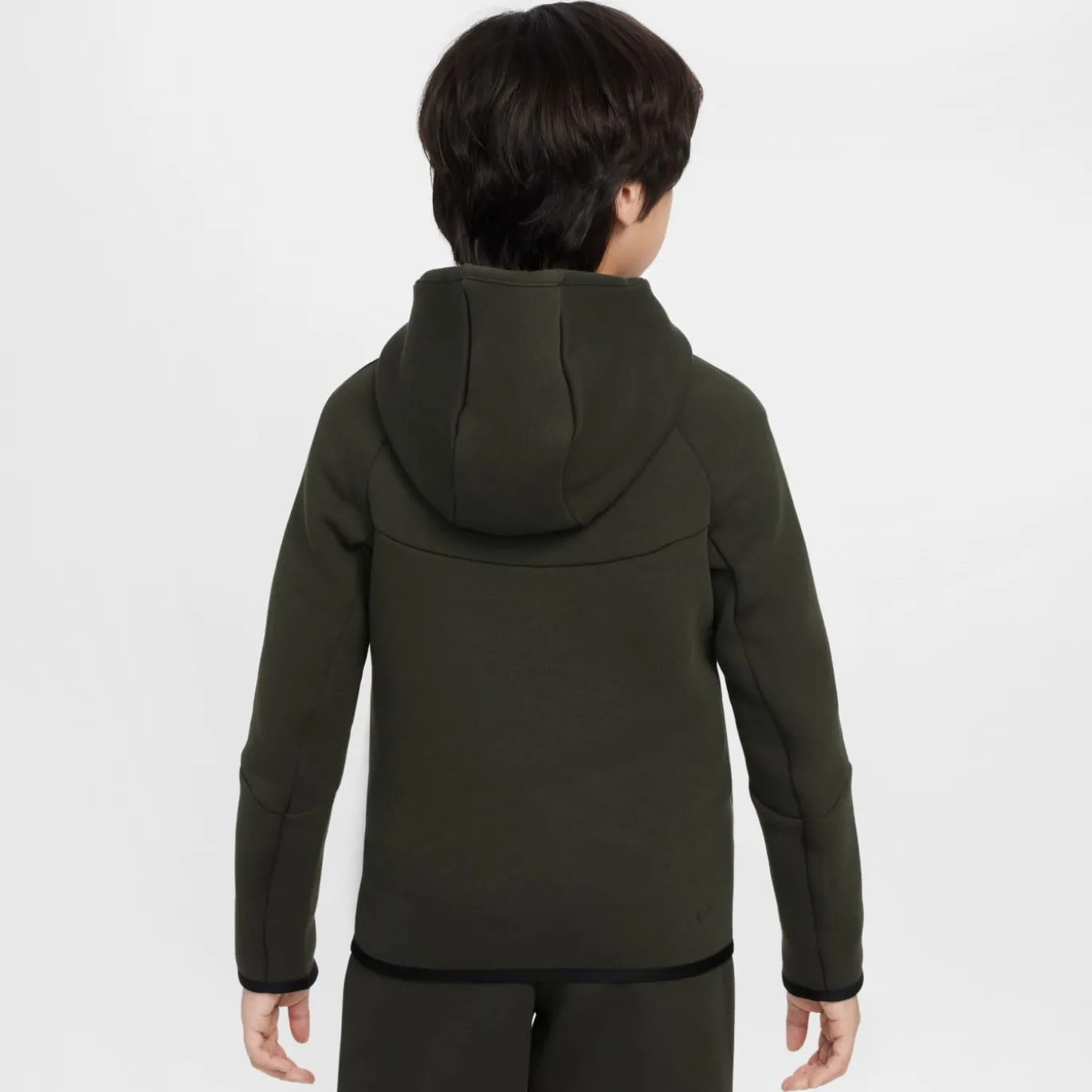 Nike Tech Fleece Sportswear Trainingspak Kids Donkergroen Zwart