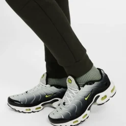 Nike Tech Fleece Sportswear Trainingspak Kids Donkergroen Zwart