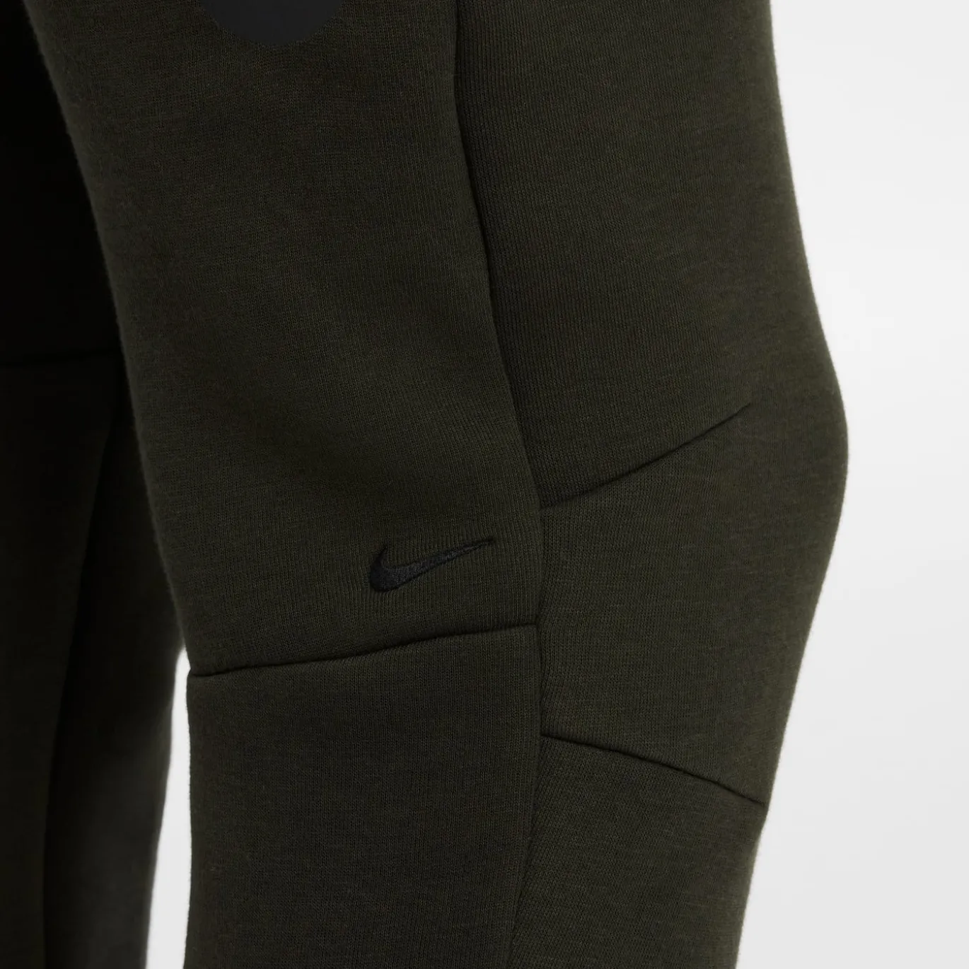 Nike Tech Fleece Sportswear Trainingspak Kids Donkergroen Zwart