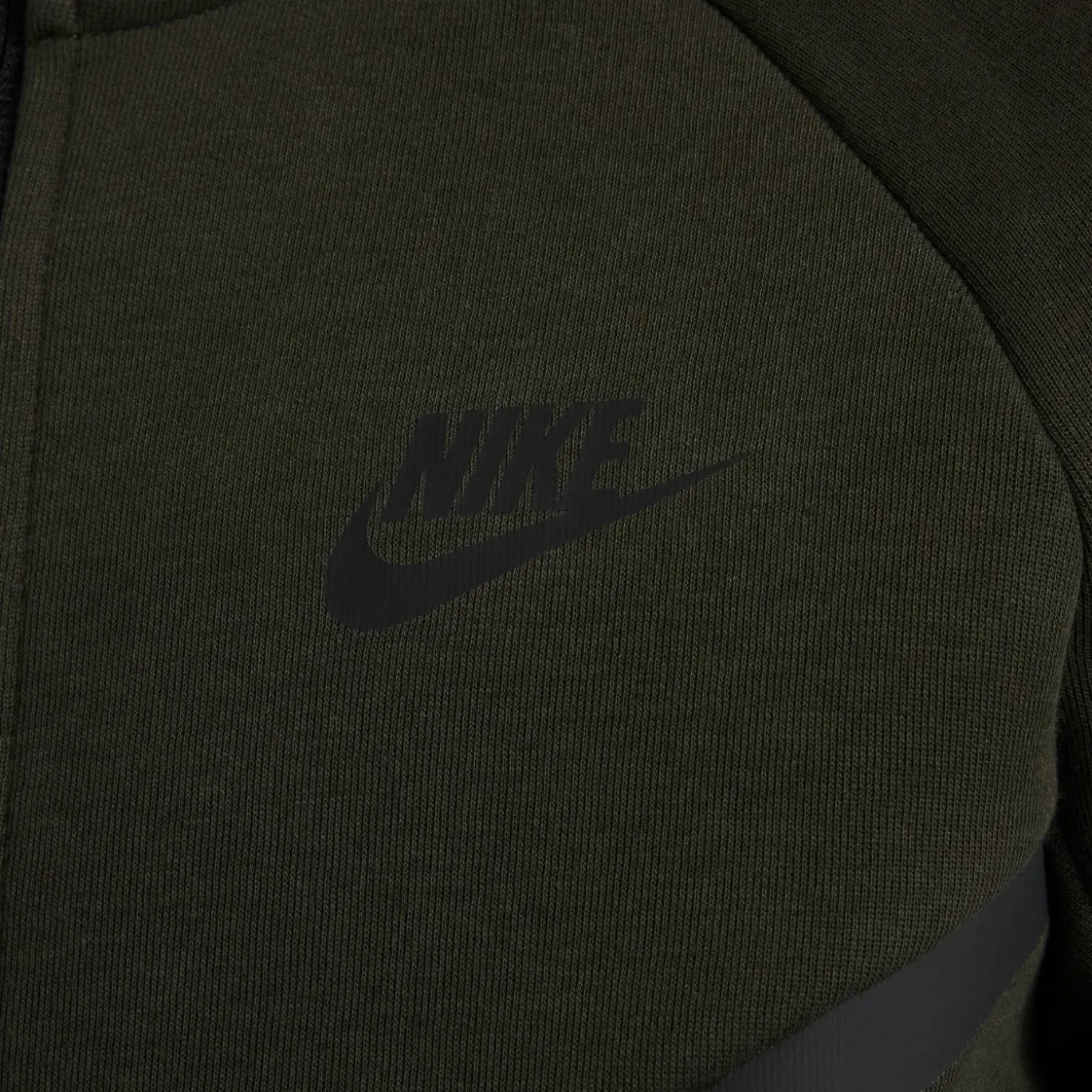 Nike Tech Fleece Sportswear Trainingspak Kids Donkergroen Zwart