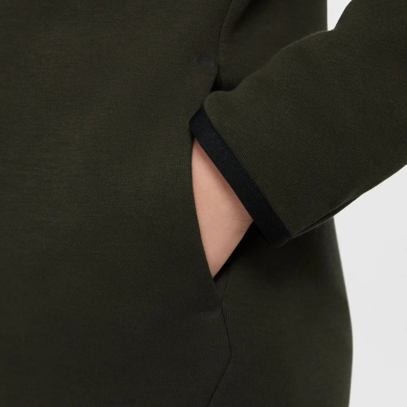 Nike Tech Fleece Sportswear Trainingspak Kids Donkergroen Zwart