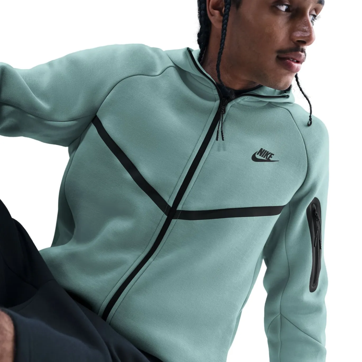 Nike Tech Fleece Sportswear Trainingspak Lichtgroen Zwart