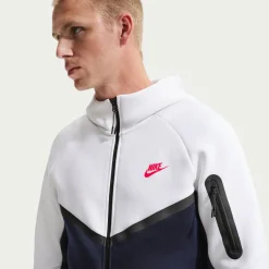 Nike Tech Fleece Sportswear Trainingspak Wit Donkerblauw Rood