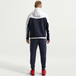 Nike Tech Fleece Sportswear Trainingspak Wit Donkerblauw Rood