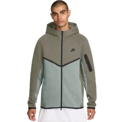 Nike Tech Fleece Sportswear Trainingspak Grijsgroen Lichtgrijs Zwart