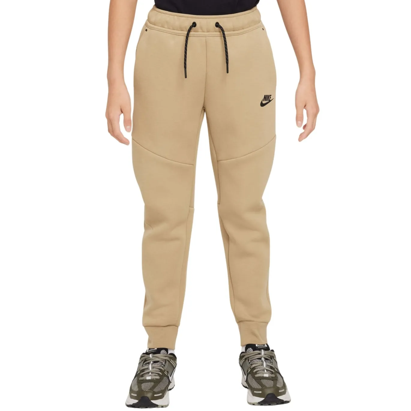 Nike Tech Fleece Sportswear Trainingspak Kids Beige Donkergroen Zwart