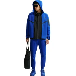 Nike Tech Fleece Sportswear Trainingspak Felblauw Zwart