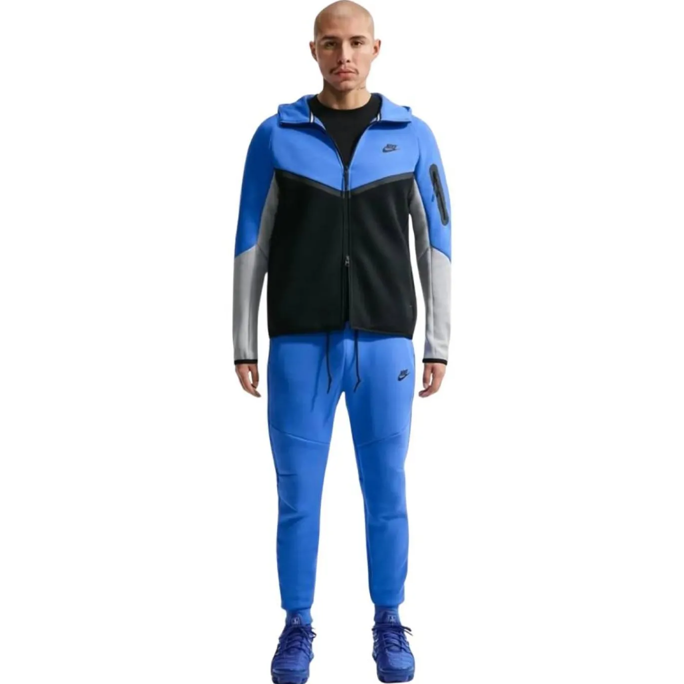 Nike Tech Fleece Sportswear Trainingspak Donkerblauw Zwart Grijs Wit