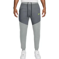 Nike Tech Fleece Sportswear Trainingspak Grijs Donkergrijs Felgroen