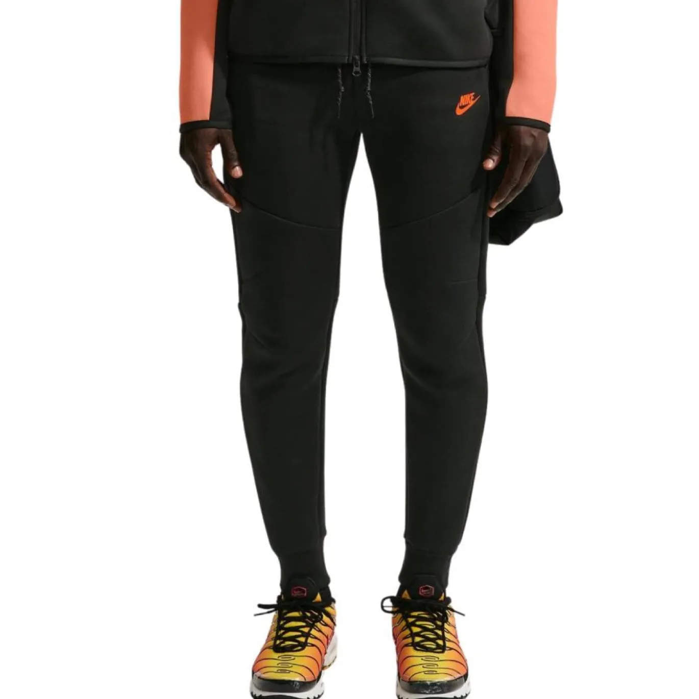 Nike Tech Fleece Sportswear Trainingspak Lichtoranje Zwart Felrood