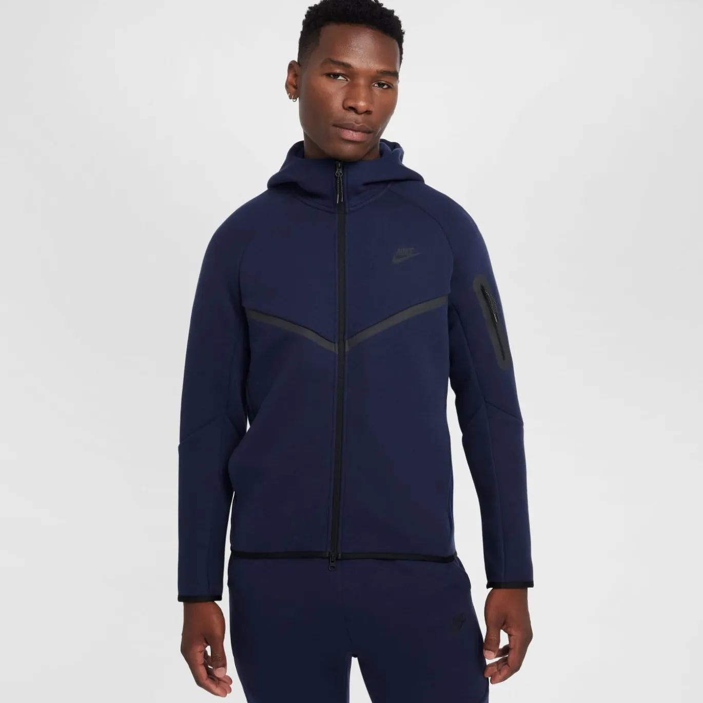 Nike Tech Fleece Sportswear Trainingspak Donkerblauw Zwart