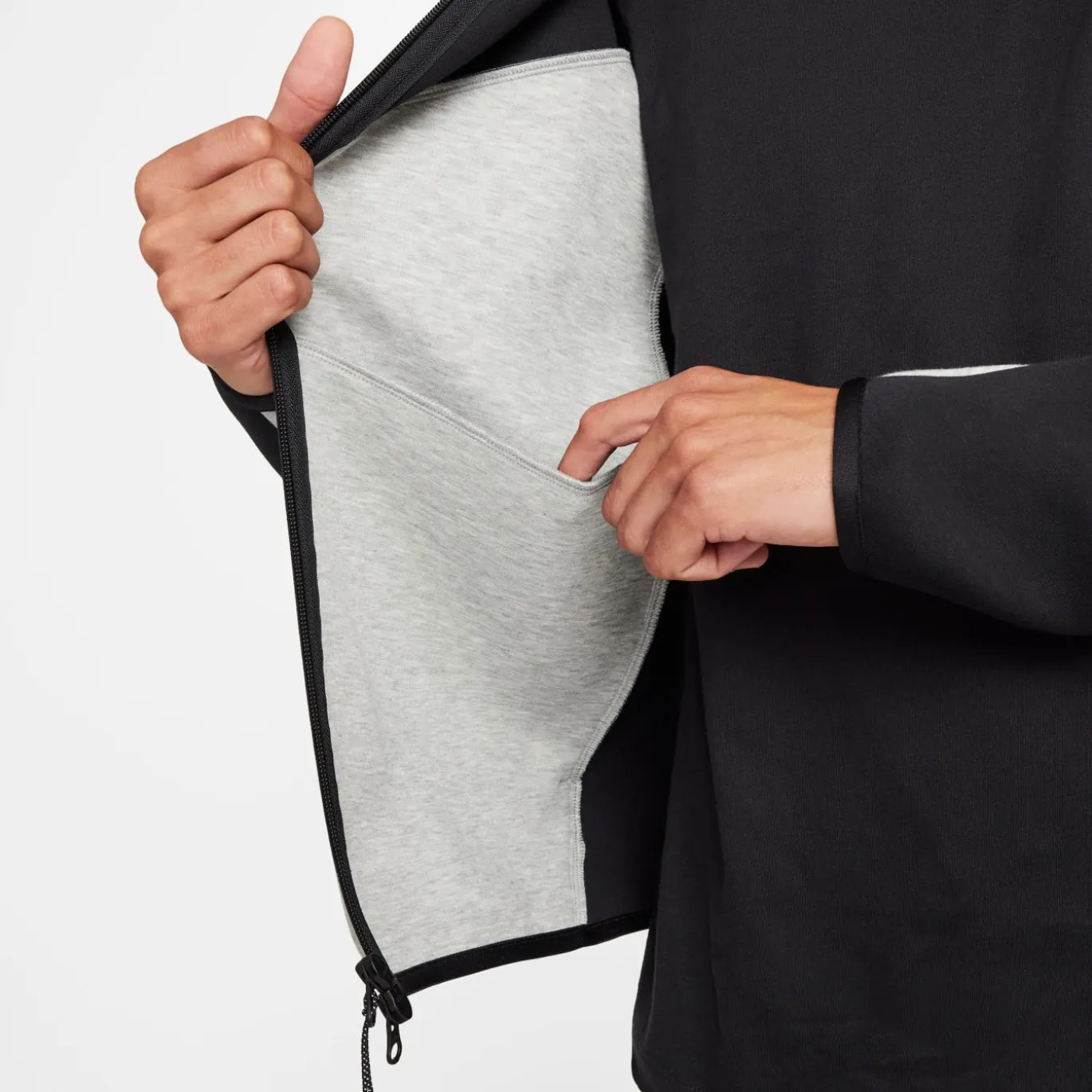 Nike Tech Fleece Sportswear Trainingspak Zwart Lichtgrijs