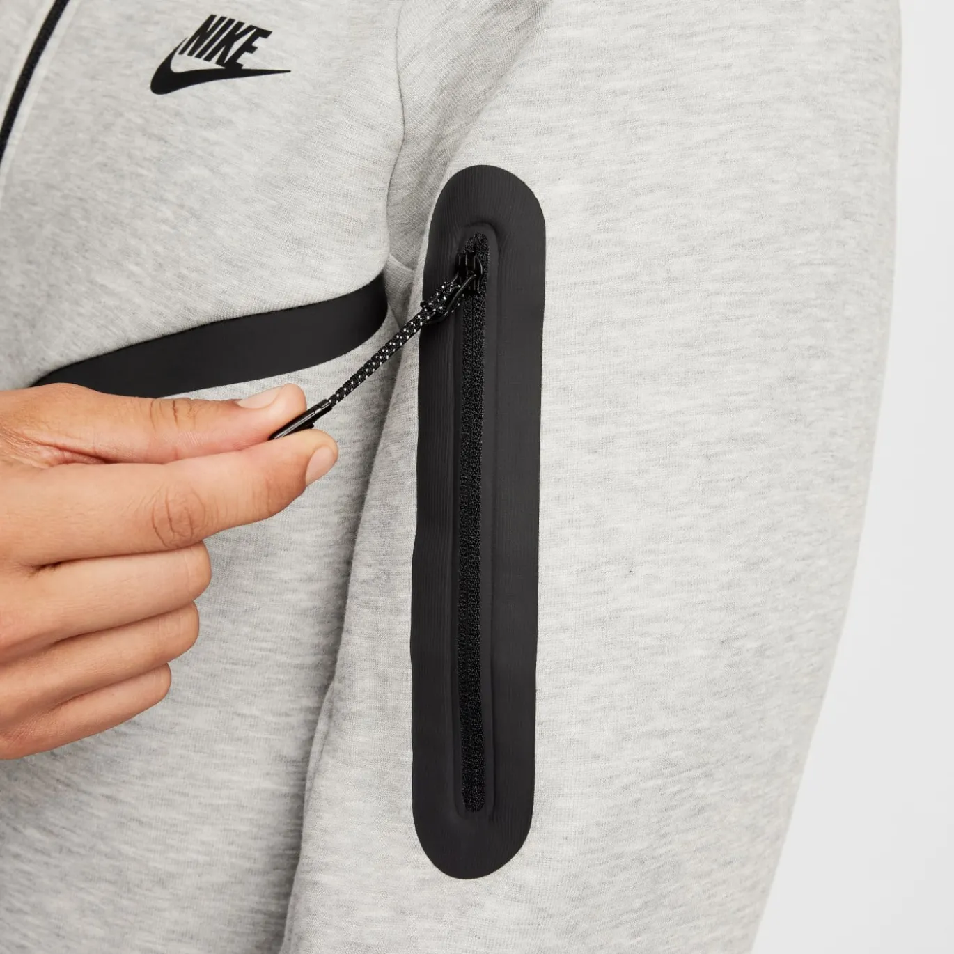 Nike Tech Fleece Sportswear Trainingspak Lichtgrijs Zwart