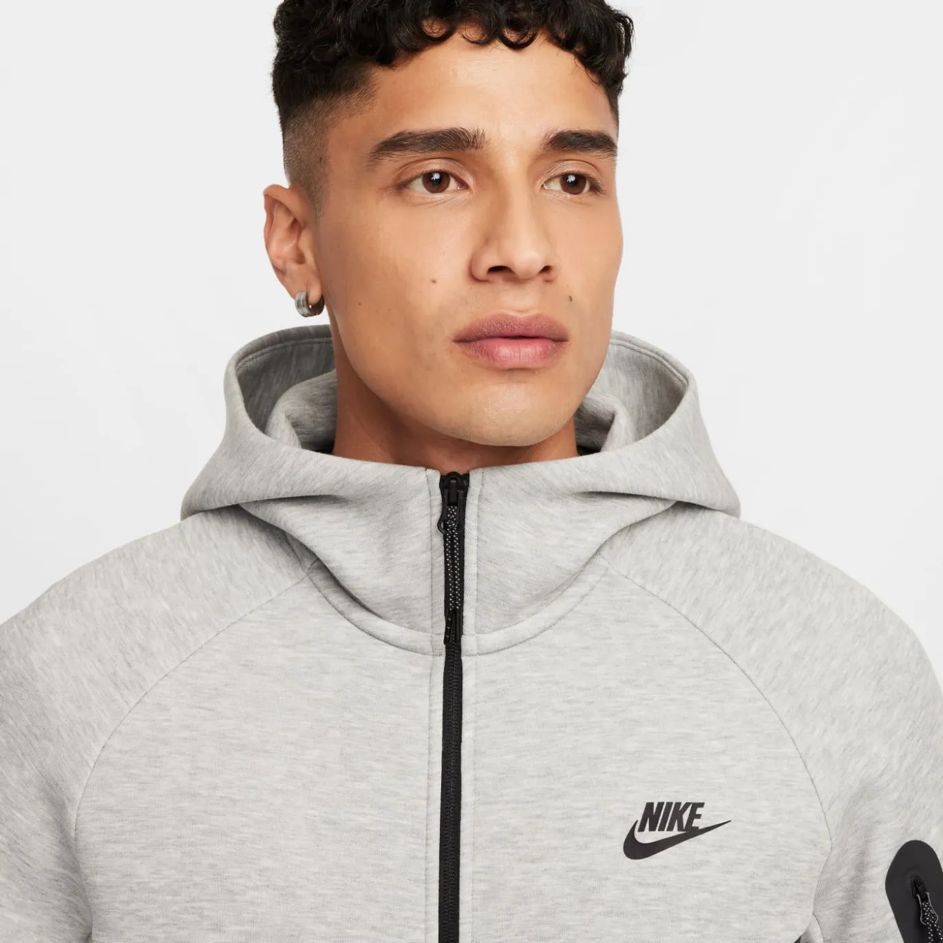 Nike Tech Fleece Sportswear Trainingspak Lichtgrijs Zwart