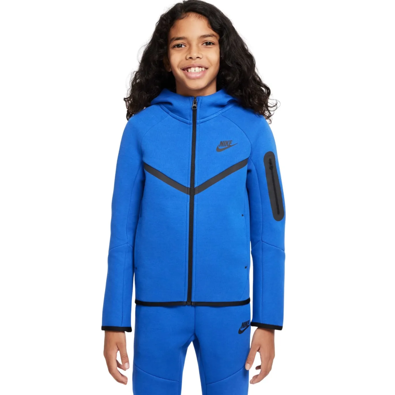 Nike Tech Fleece Sportswear Vest Kids Blauw Zwart