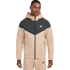 Nike Tech Fleece Sportswear Vest Beige Donkergrijs Zilver Zwart