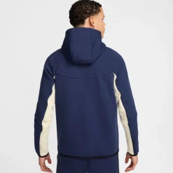 Nike Tech Fleece Sportswear Vest Donkerblauw Beige Rood