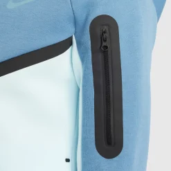 Nike Tech Fleece Sportswear Vest Kids Blauw Lichtblauw Zwart