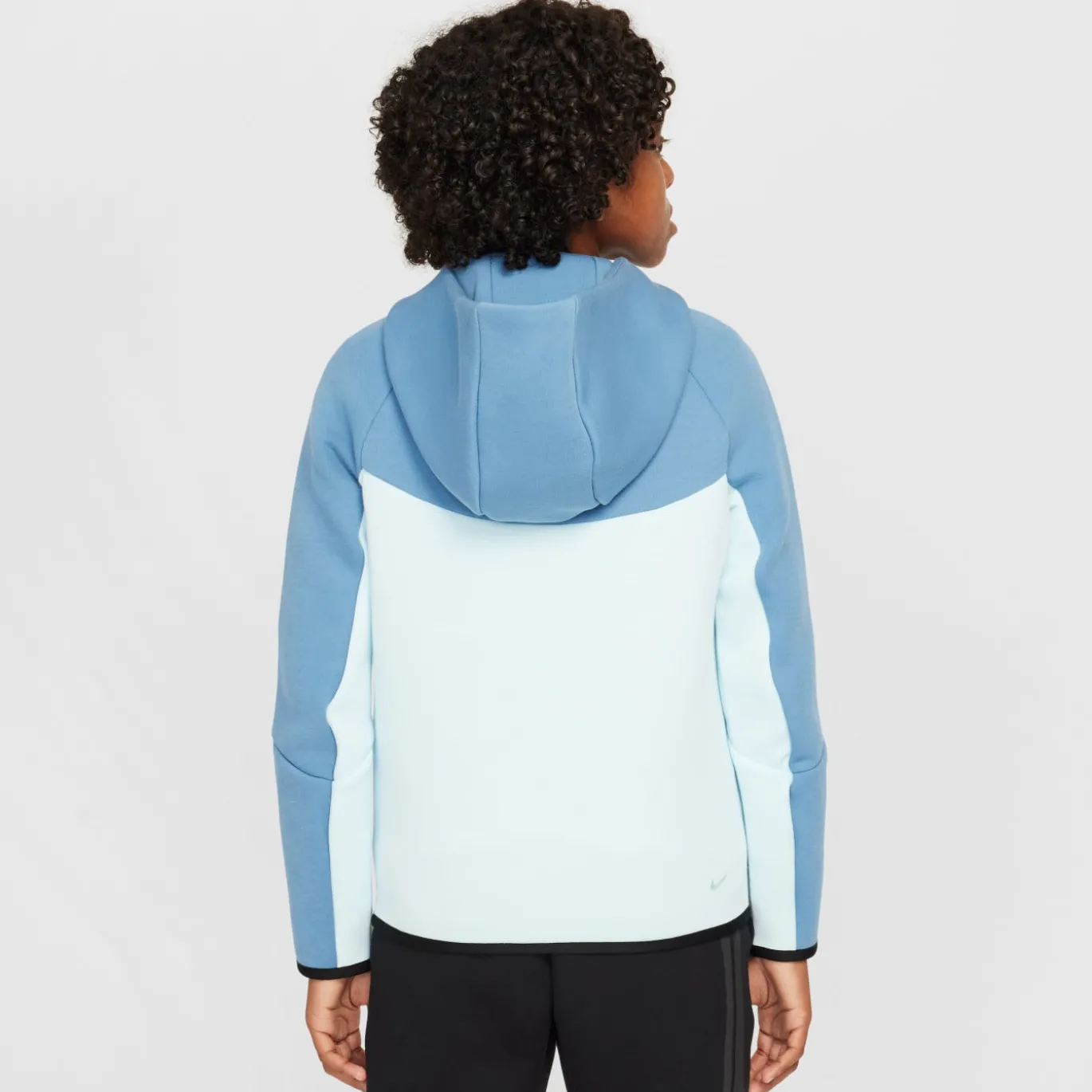Nike Tech Fleece Sportswear Vest Kids Blauw Lichtblauw Zwart
