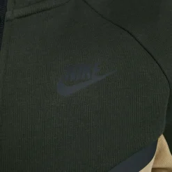 Nike Tech Fleece Sportswear Vest Kids Beige Donkergroen Zwart