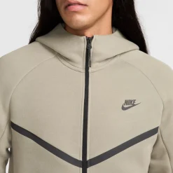 Nike Tech Fleece Sportswear Vest Olijfgroen Zwart