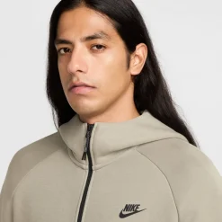 Nike Tech Fleece Sportswear Vest Olijfgroen Zwart