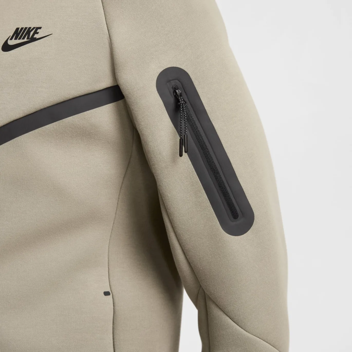 Nike Tech Fleece Sportswear Vest Olijfgroen Zwart
