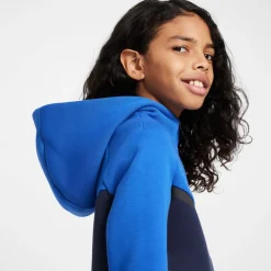 Nike Tech Fleece Sportswear Vest Kids Blauw Donkerblauw Zwart