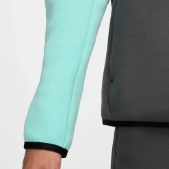 Nike Tech Fleece Sportswear Vest Donkergrijs Turquoise Wit
