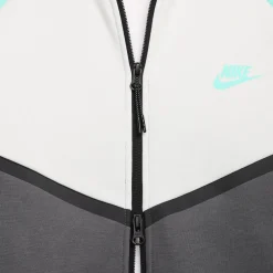Nike Tech Fleece Sportswear Vest Donkergrijs Turquoise Wit